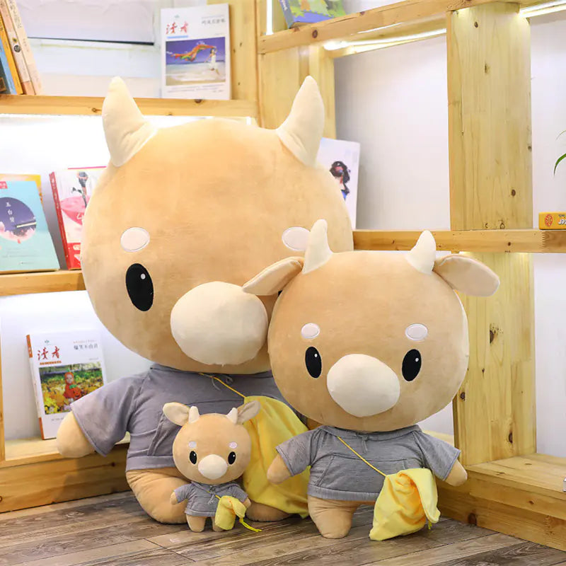 Jin Secretary Plush Cow Doll - Stuffed Toy Figure