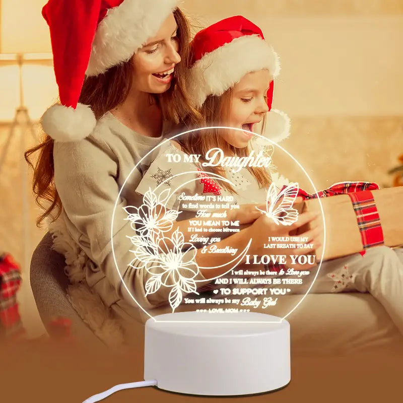 Acrylic Night Light for Daughters - Creative Gift Idea