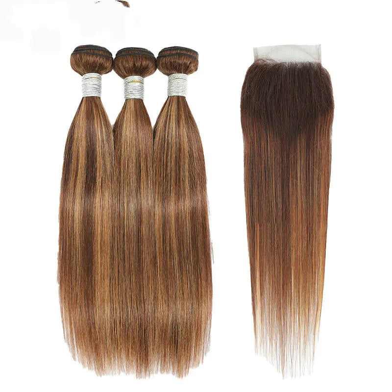 Piano Color Human Hair Wig Piece