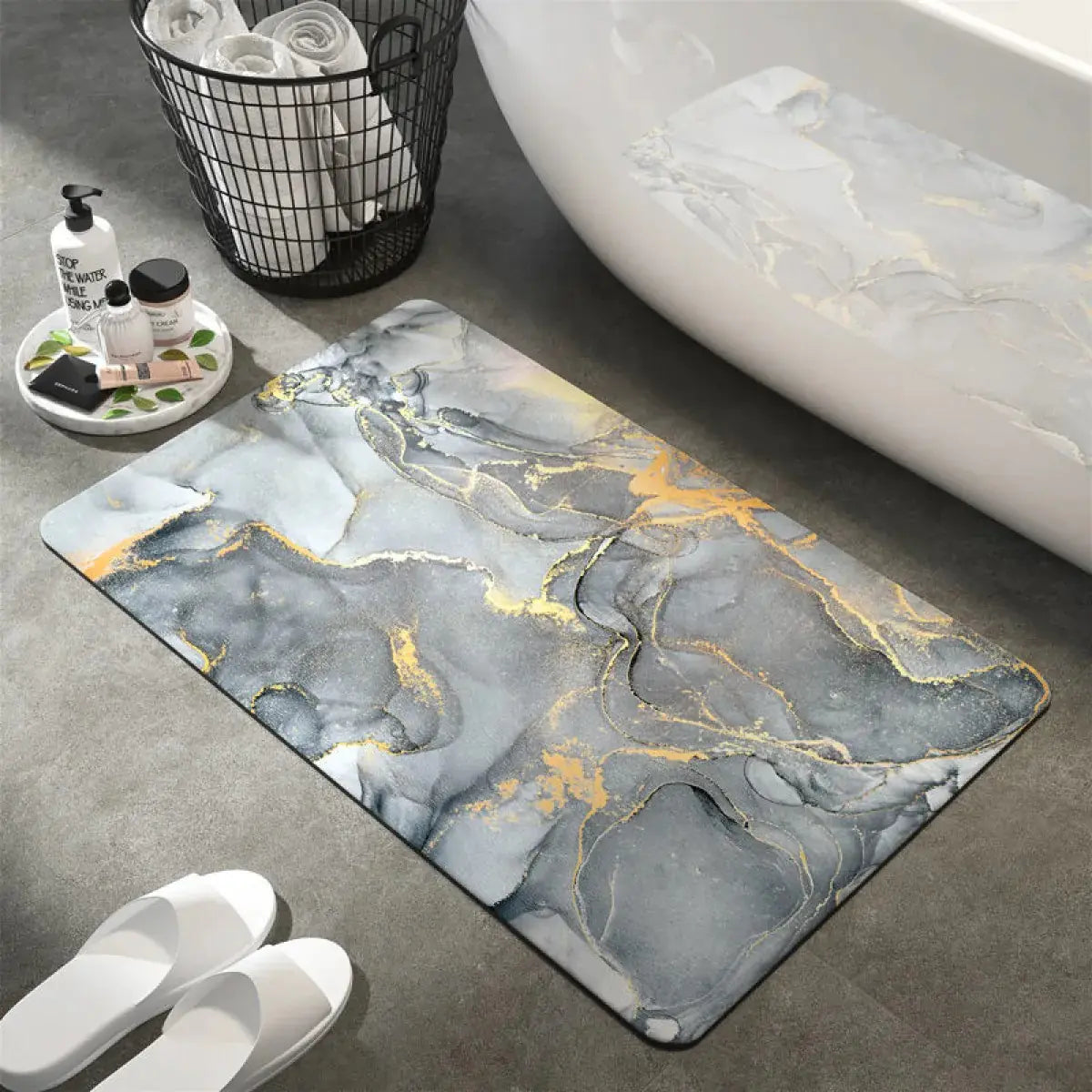 Diatom Ooze Bathroom Absorbent Non-slip Floor Mat