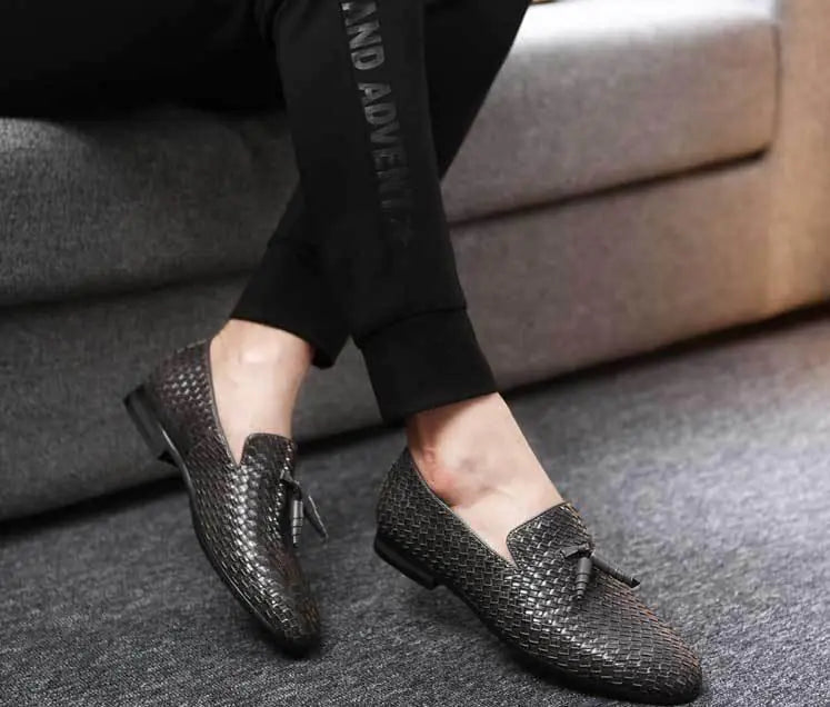 Tassel Leather Shoes for Men - British Style