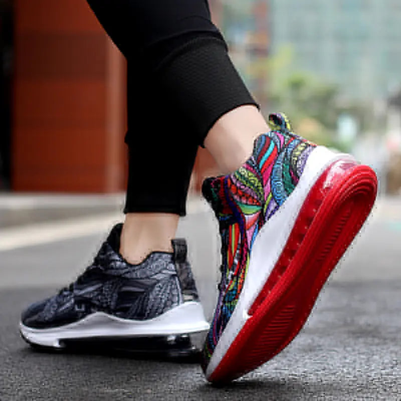 Colorful Low-Top Basketball Sneakers with Air Cushion