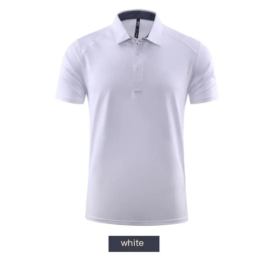 Plus Size Men's Polo Shirt with Ice Silk Fabric (One Piece)