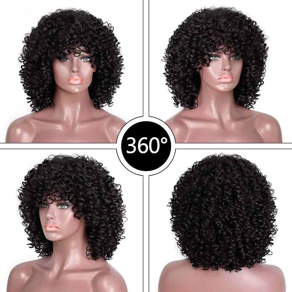 Short Curly Hair Wig for Women