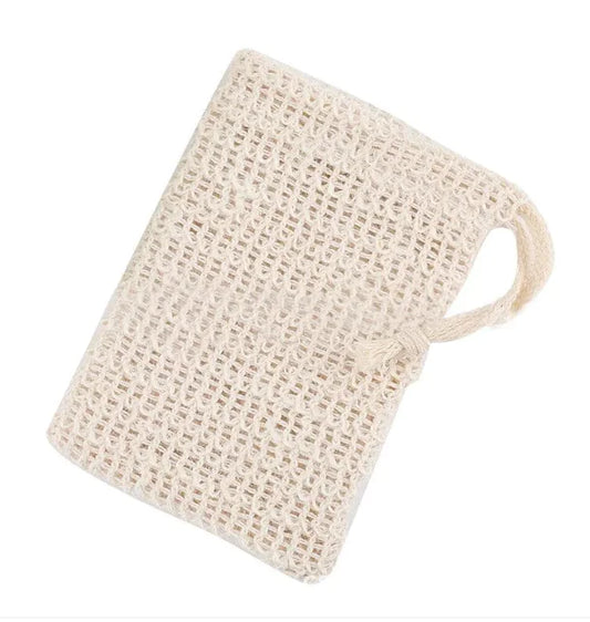 Cotton and linen foaming net soap bag