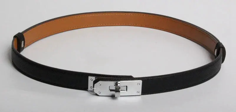 H 2019 New Kelly Leather Slim Belt for Women
