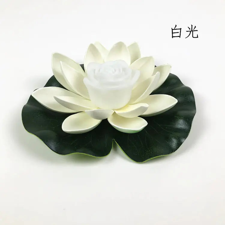 LED Lotus Flower Lamp for Water Decoration with Battery
