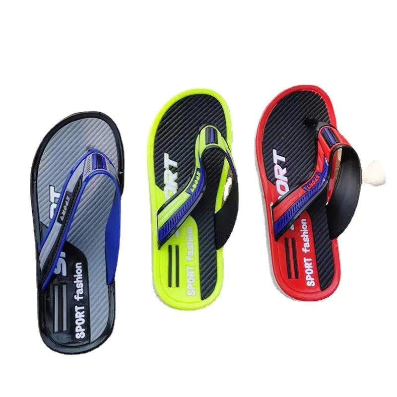 Men's Summer Flip Flops - Durable Casual Beach Sandals
