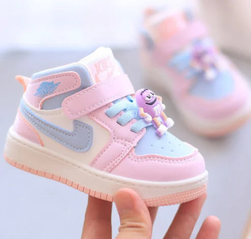 Winter Plush Thick Children's Cotton Shoes, Cute Canvas