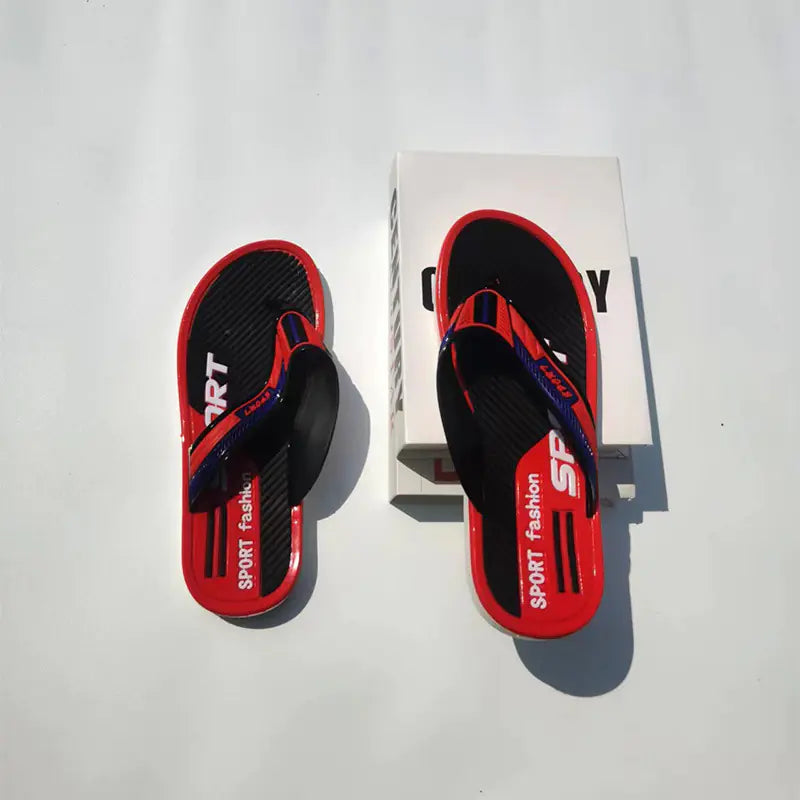 Men's Summer Flip Flops - Durable Casual Beach Sandals