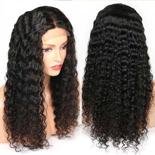 European & American Long Curly Lace Front Wig Set