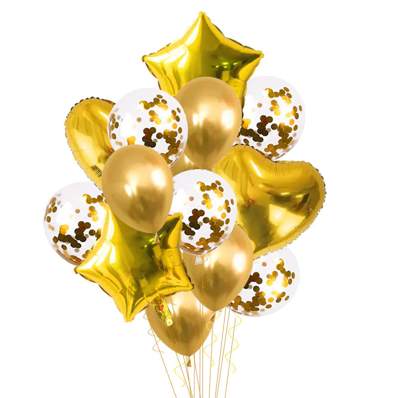 12-Inch Transparent Star Balloon Set for Parties