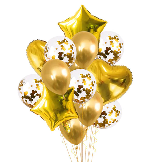 12-Inch Transparent Star Balloon Set for Parties