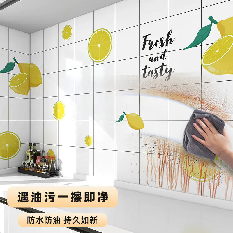 Oil-Resistant Kitchen Wall Stickers for Cabinets