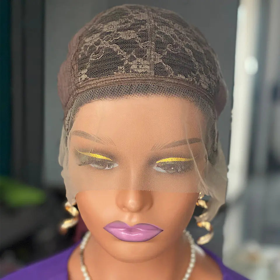 Curly Pixie Cut Lace Wig - Human Hair Short Cap