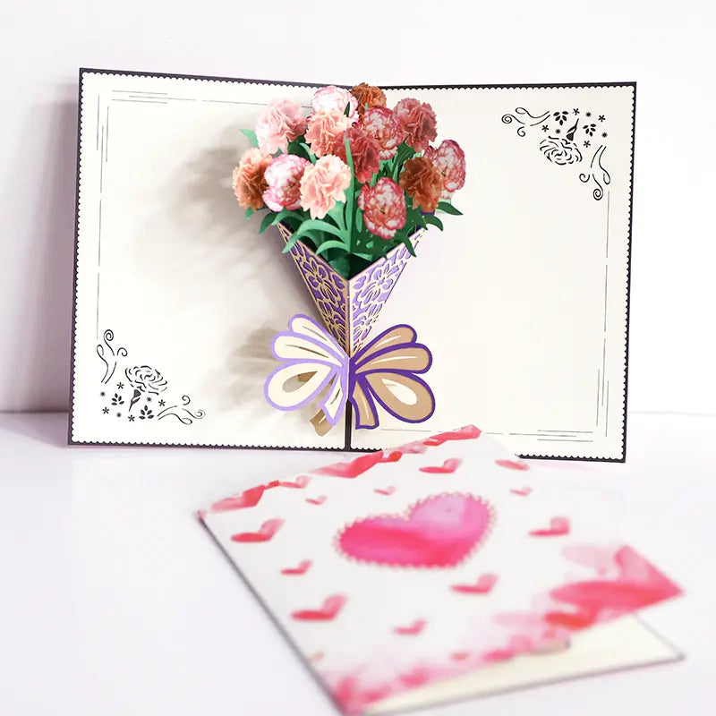 Personalized 3D Cute Paper Carving Blessing Card