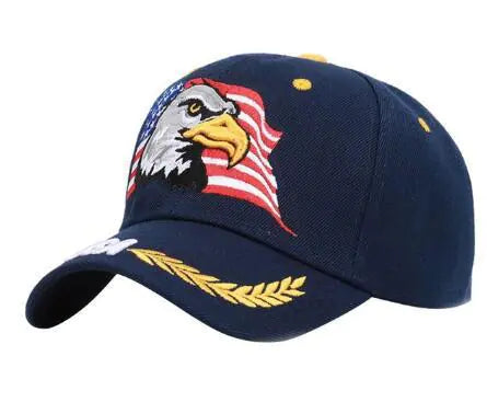 Embroidered Eagle Baseball Cap for Summer Outdoor Use