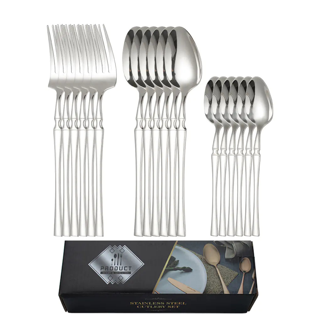 Titanium Coated Stainless Steel Cutlery Set for Dining