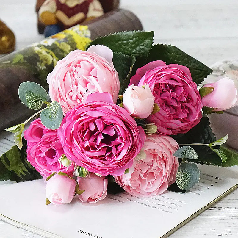 Artificial Roses - Faux Flowers for Decoration