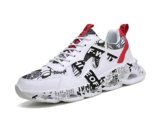 Dad Sneakers with Floral Print - Casual Sports Shoes