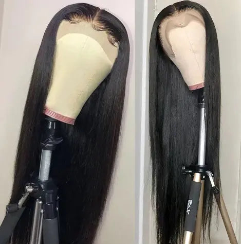 Brown Long Straight Hair Headgear for Women