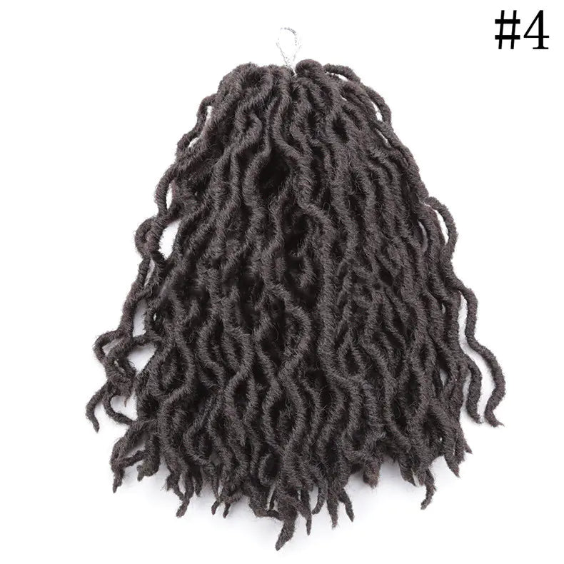 12-Inch African Long Curly Chemical Fiber Braid