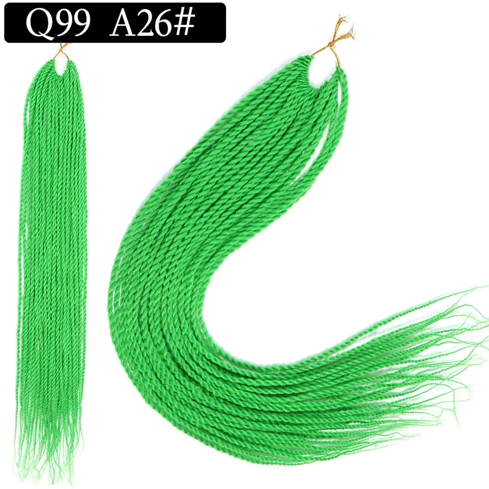 African Twist Braid Synthetic Hair Wig for Wholesale