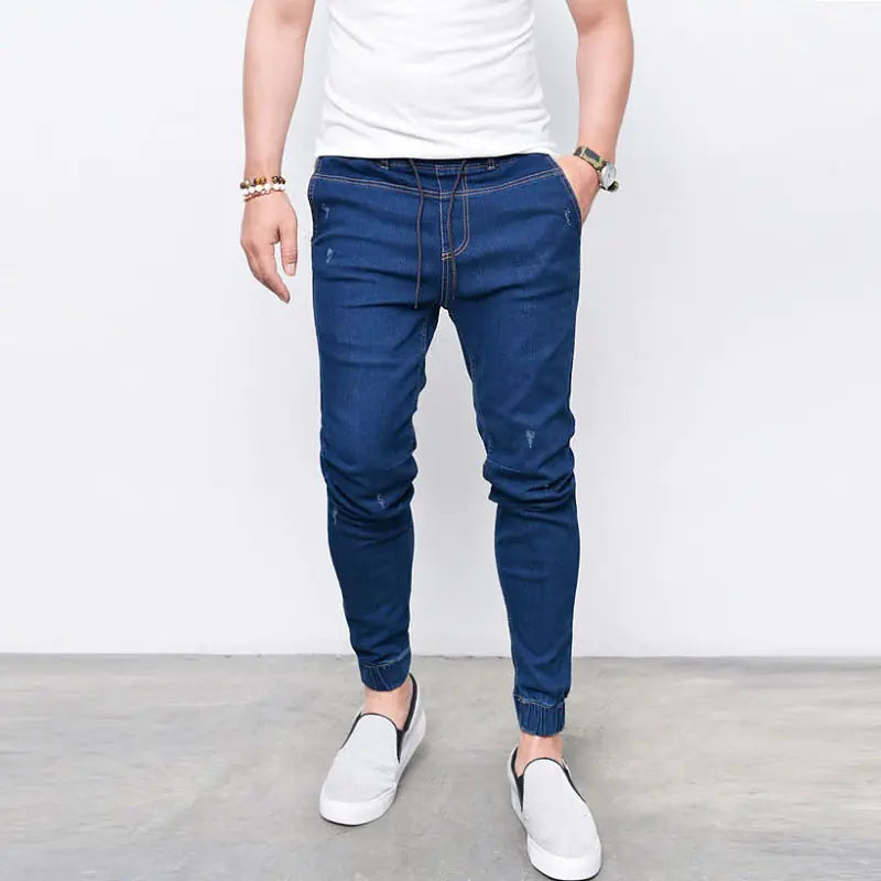 Elastic Denim Pants for Fashionable Feet