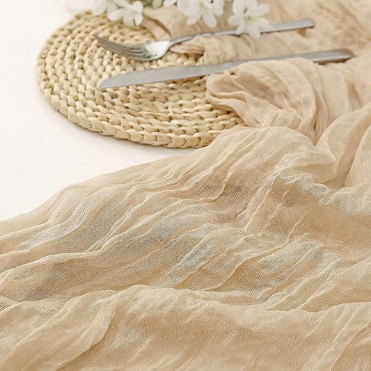 Bali Wrinkle Table Runner for Wedding Party Decor