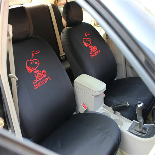 Universal Car Seat Covers - Cute Cartoon Fabric Set