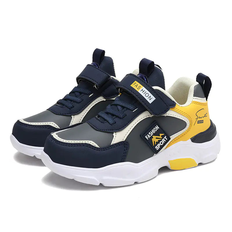 Leather Velcro Sports Shoes for Kids