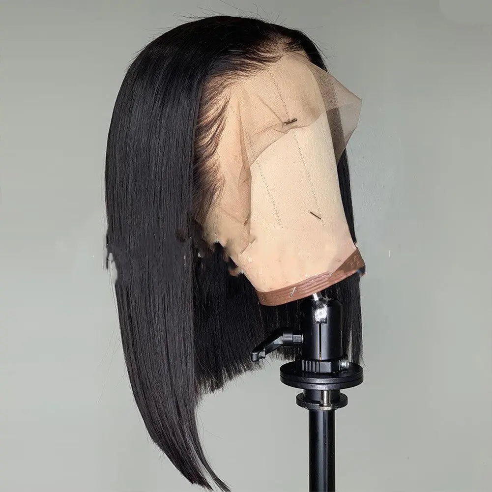 European American Front Lace Short Bob Wig - Chemical Fiber
