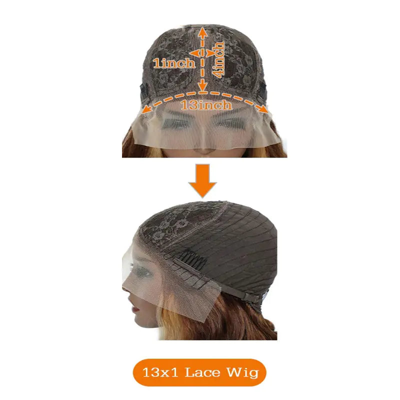 Real Hair Front Lace Wig P4 27 Headgear