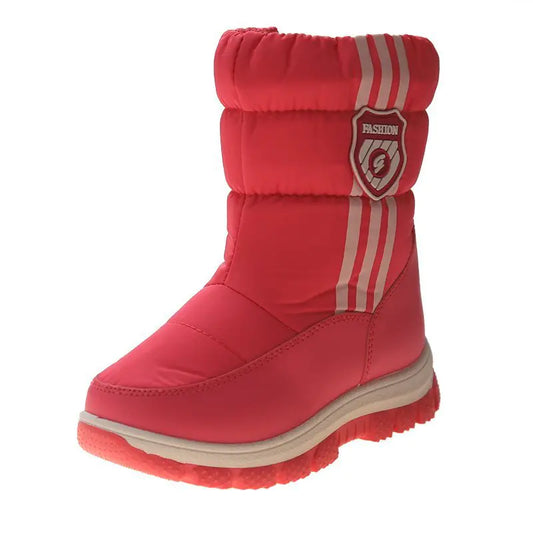 Boys Plus Fleece Warm Cotton Boots