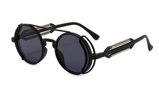 Midnight Orbit Shades - New PC Hollow Round Sunglasses