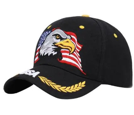 Embroidered Eagle Baseball Cap for Summer Outdoor Use