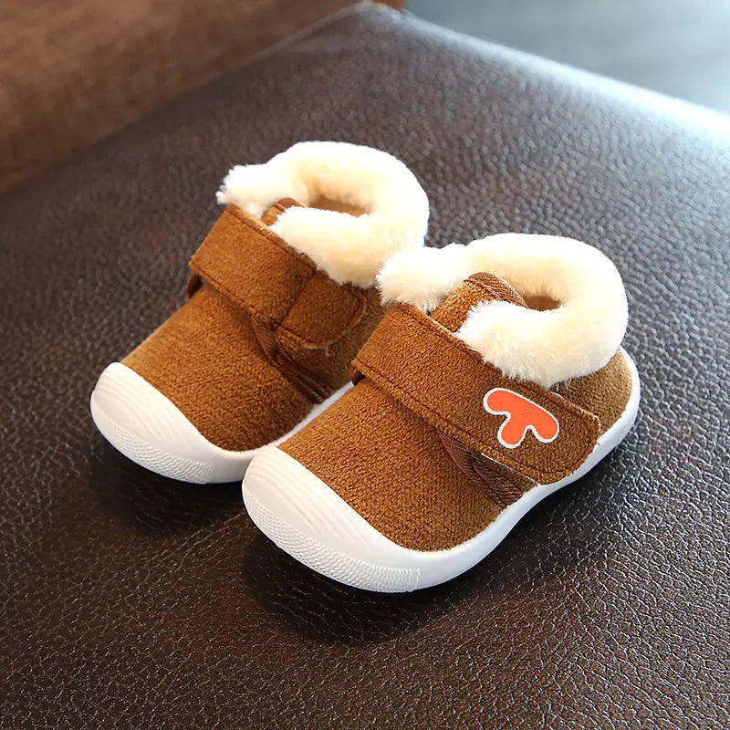Winter Plush Baby Walking Shoes for Boys and Girls