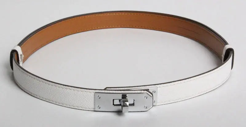 H 2019 New Kelly Leather Slim Belt for Women