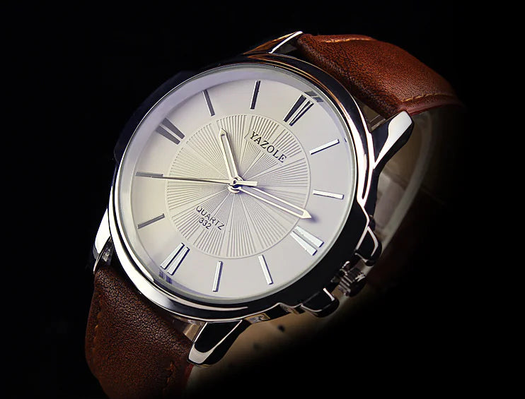 Stylish Men's Watch with Large Dial - Unisex Design