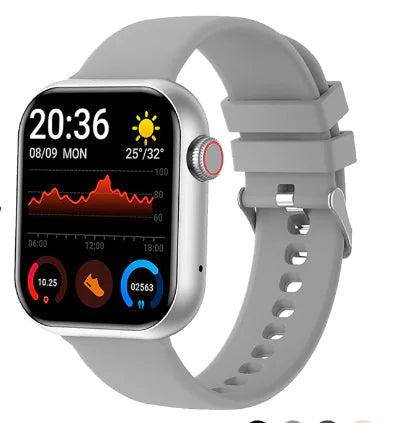 Smart Watch with Full Screen, Heart Rate, and Music