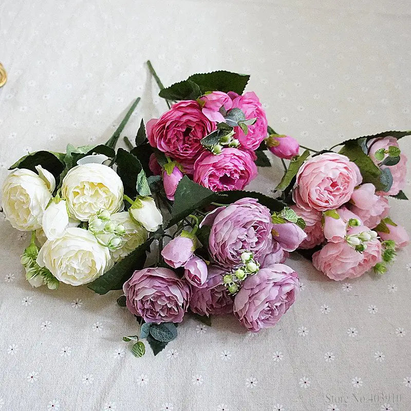 Artificial Roses - Faux Flowers for Decoration