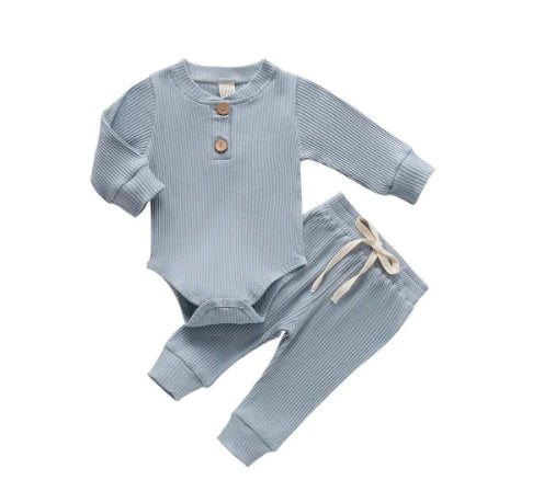 Baby Set - Long Sleeve Bodysuit and Pants (One Set)