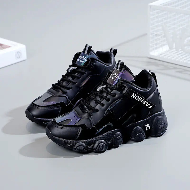 Women's High-Top Velvet Sports Shoes for Cold Weather