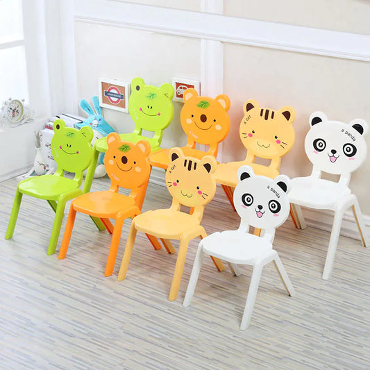 Eco-Friendly Cartoon Kids' Chair with Backrest