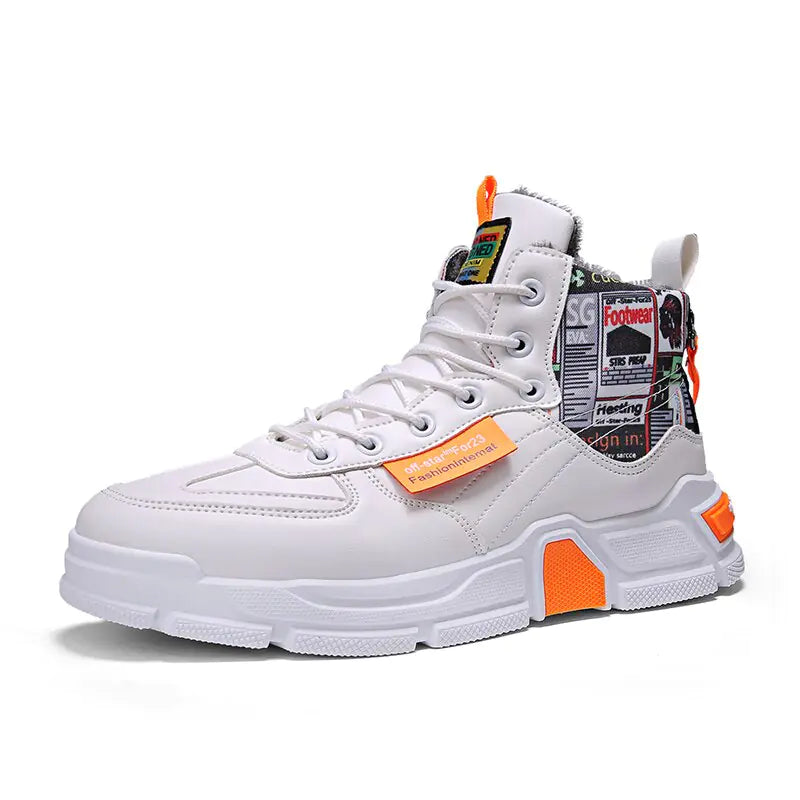 Men's High-Top Waterproof Sneakers for Fall/Winter