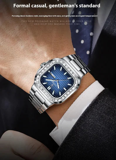 Men's Diamond Quartz Watch