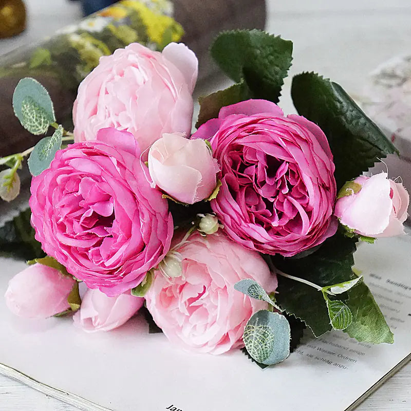Artificial Roses - Faux Flowers for Decoration