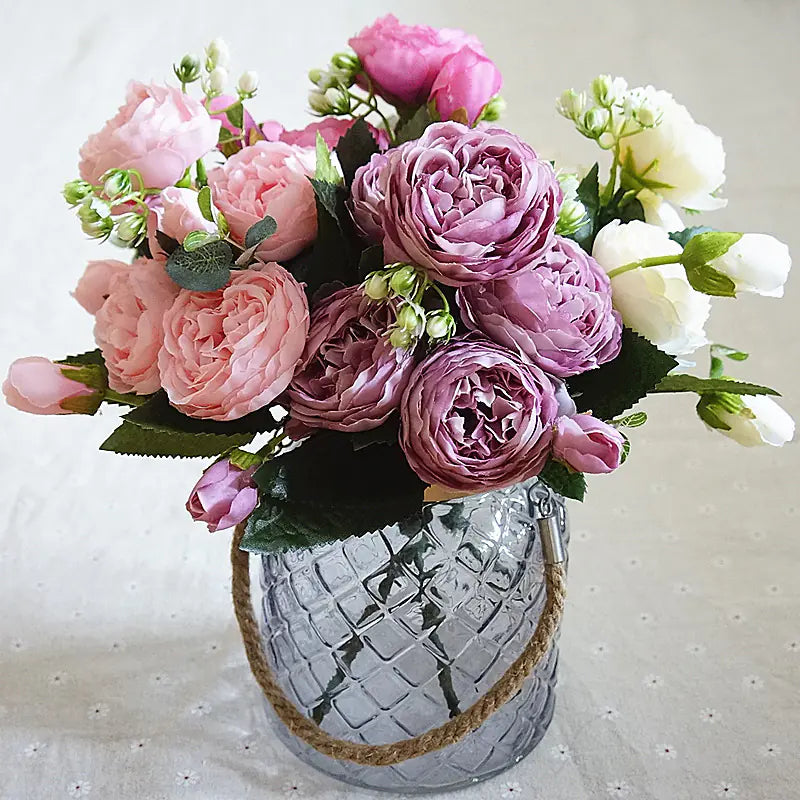 Artificial Roses - Faux Flowers for Decoration