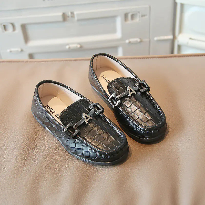 Boys' Leather British Style Retro Performance Shoes