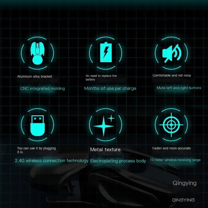 Bluetooth Silent Rechargeable Wireless Mouse (Not for Xiaomi)